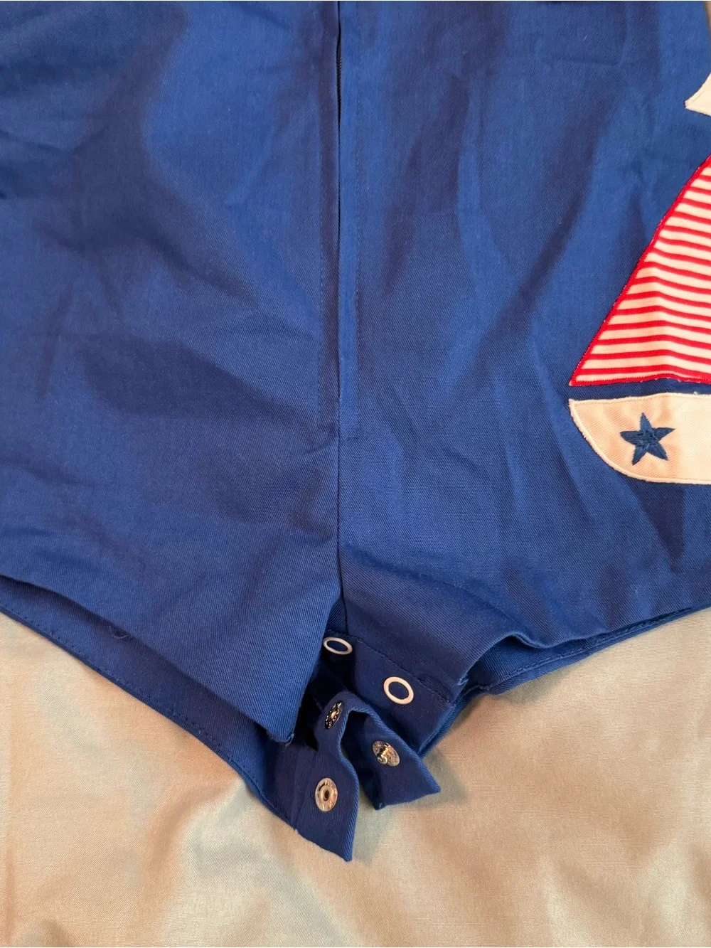 Vintage Navy Sailor One-Piece Romper with Red Neck Tie